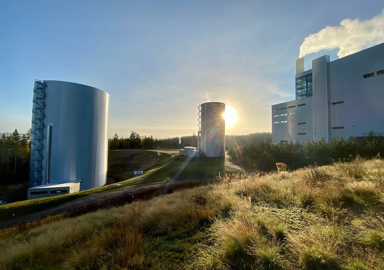 Ackumulatortank vid Torsvik.